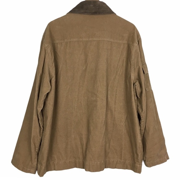 RUFF HEWN Jacket Chore Coat Corduroy Flannel Field Utility Ribbed Plaid Large - Picture 3 of 16